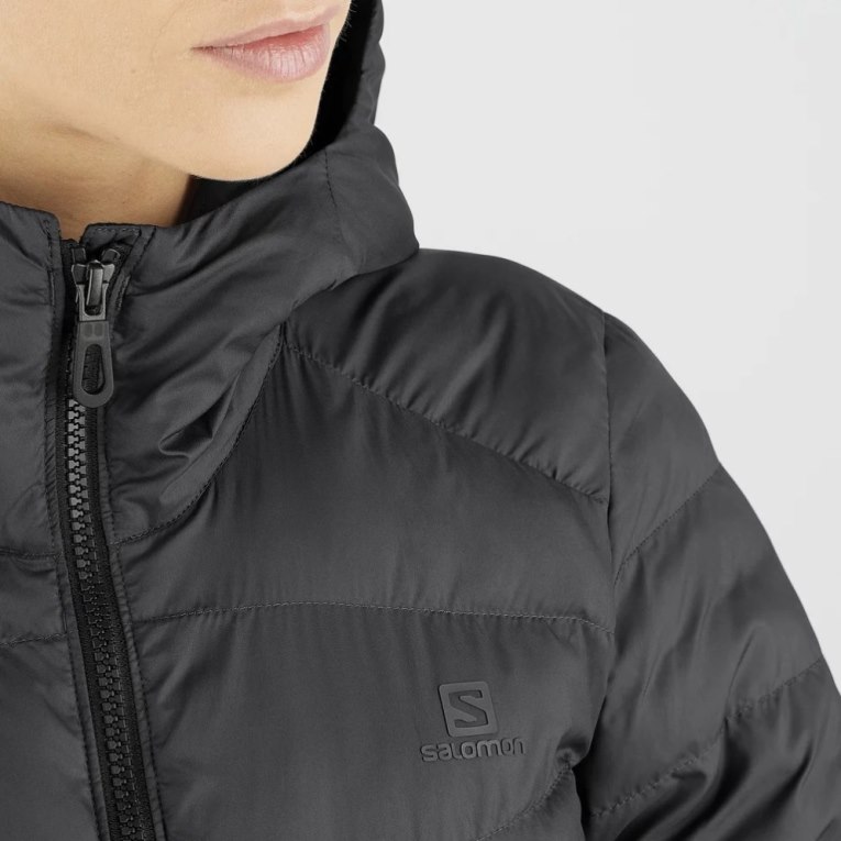 Salomon Essential Xwarm Long Women's Insulated Jackets Black | CA 31M72